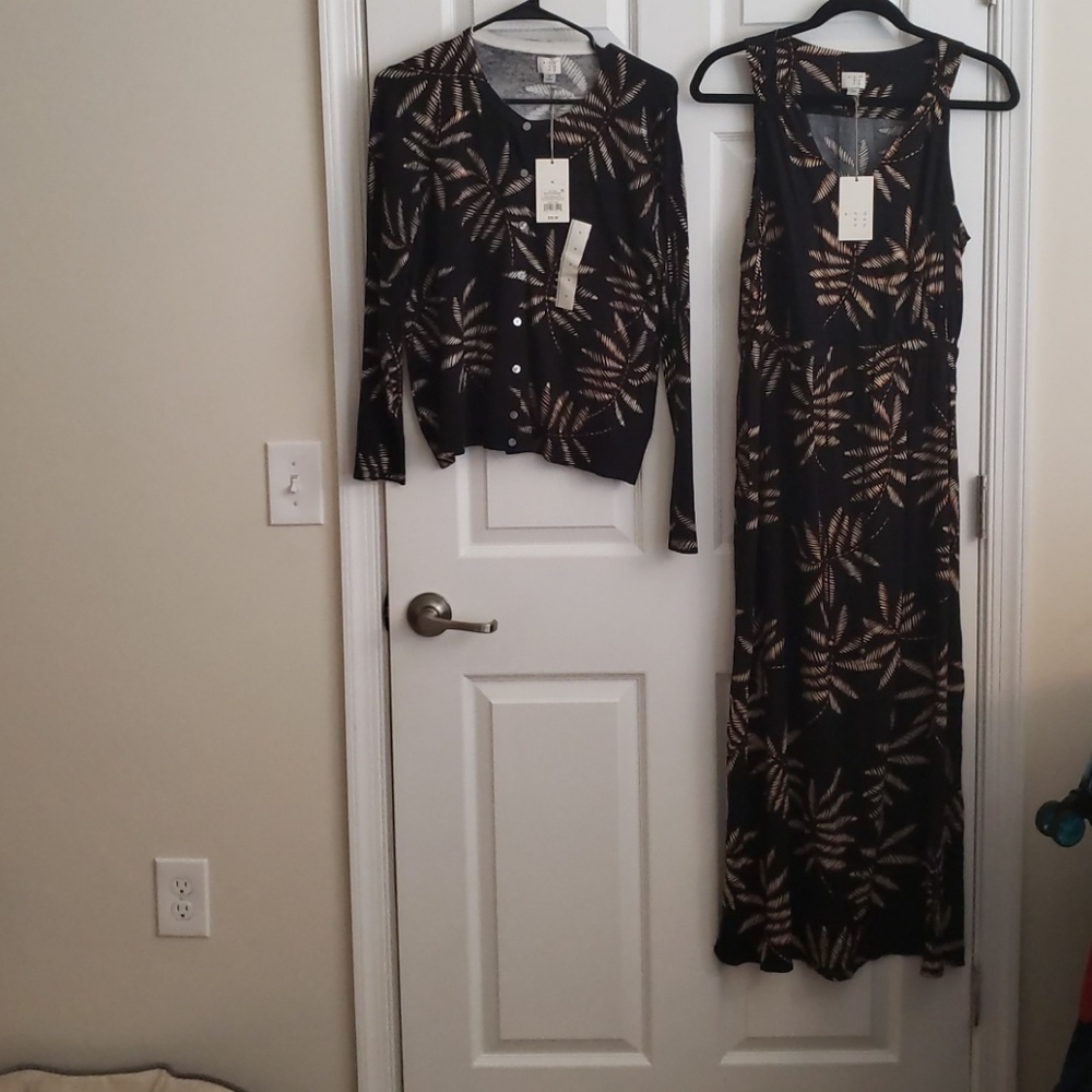 Summer dress and matching sweater set
